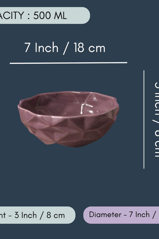 Purple Diamond Bowl - Large