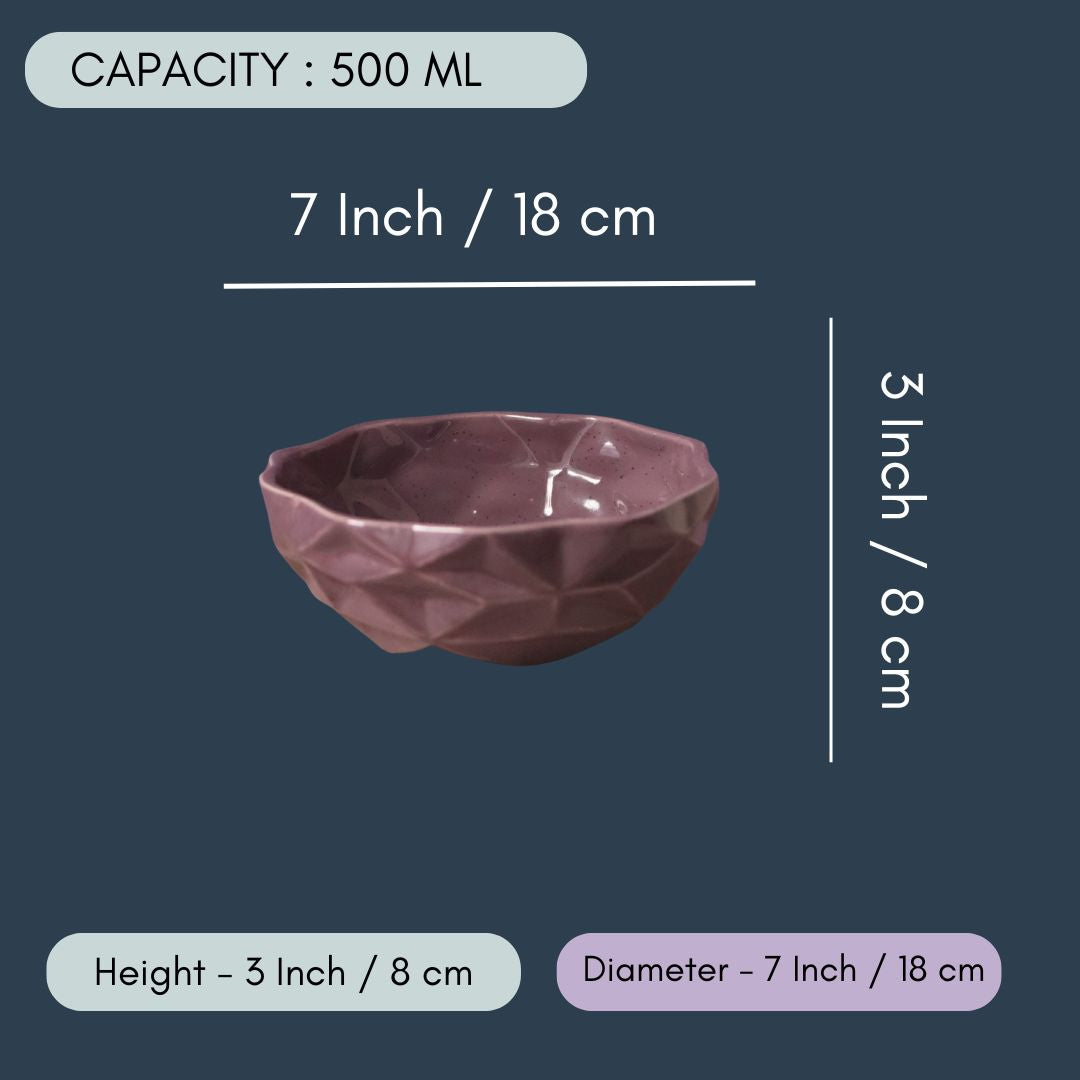 Purple Diamond Bowl - Large