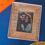 Aesthetic Carved Wooden Frame in a Gift Box handmade in india