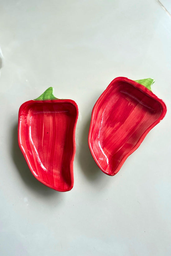 Set of 2 - Chilli Platter made by ceramic