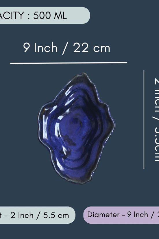 Wavy Blue Bowl