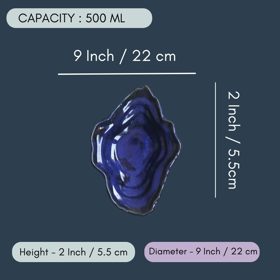 Wavy Blue Bowl