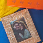 handmade Aesthetic Carved Wooden Frame in a Gift Box