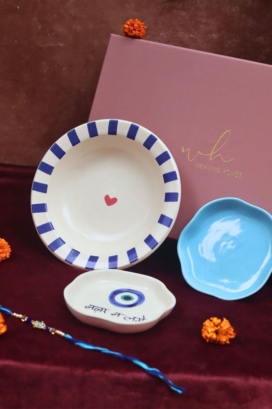 handmade The Evil eye Luxe Rakhi Gift Hamper