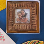 handmade Modern Square Wooden Frame in a Gift Box