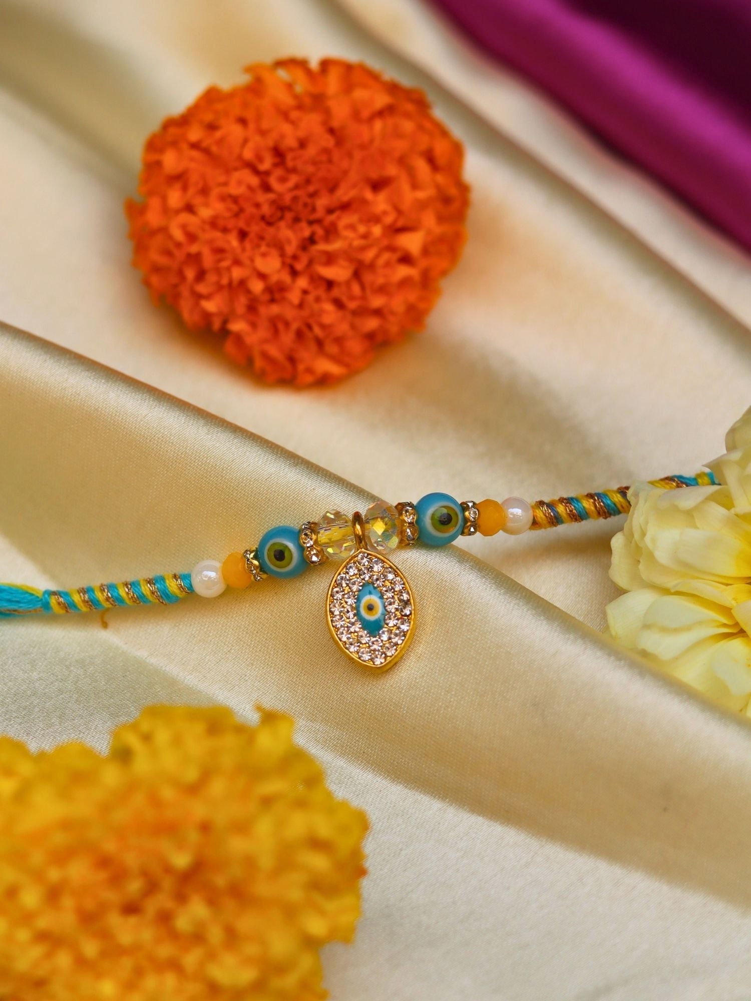 Royal Evil Eye  Rakhi handmade in india