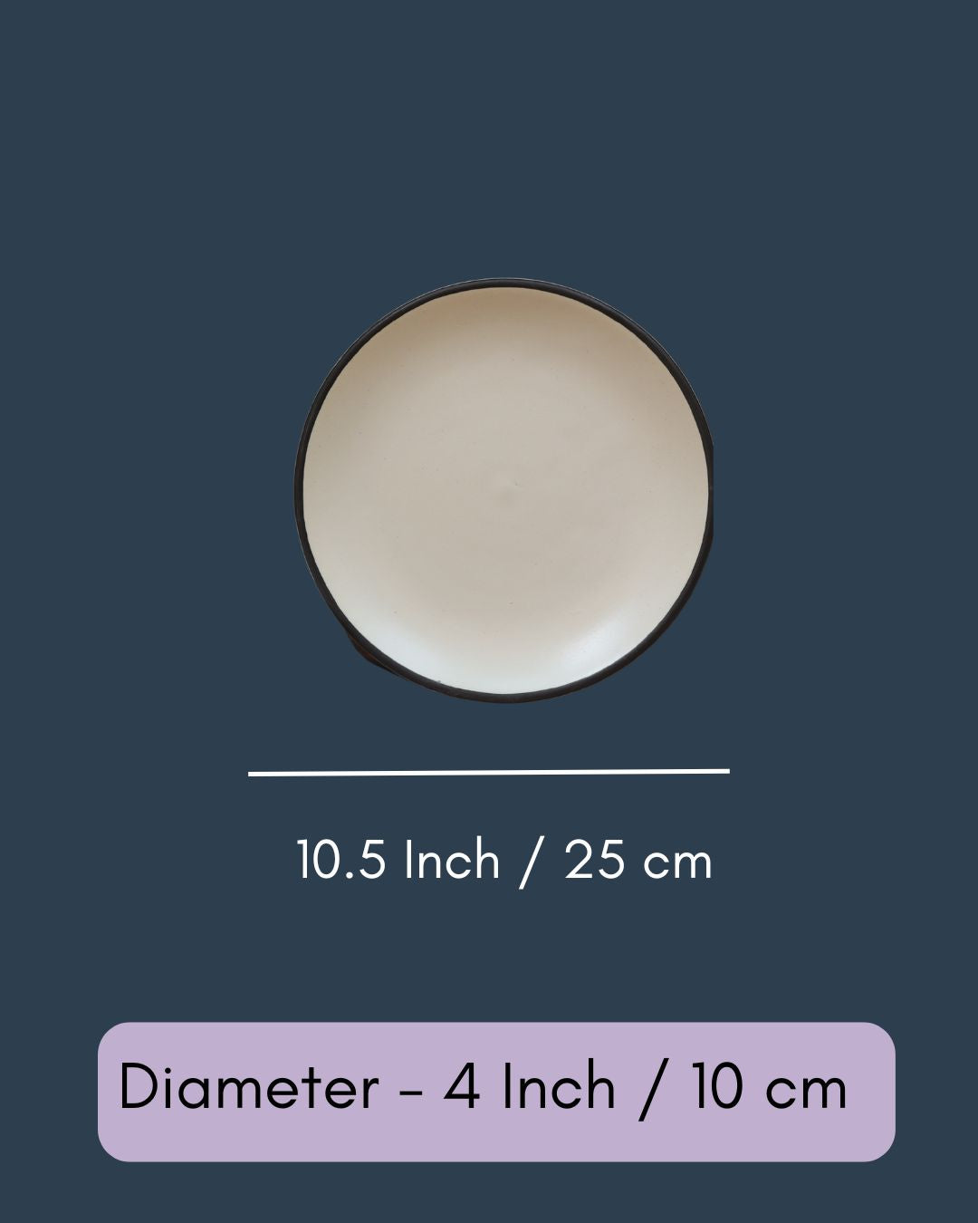 Set of 4 - Basic White Dinner Plate