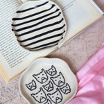 Cats & Zebra Handmade Dessert Plate handmade in india