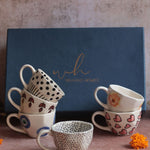 Set of 6 Sip & Savour Mugs (for the price of 5) Diwali Gift Box premium Quality gift hamper