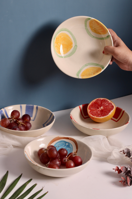 ring & brick bowls - set of four , made by ceramic, combo