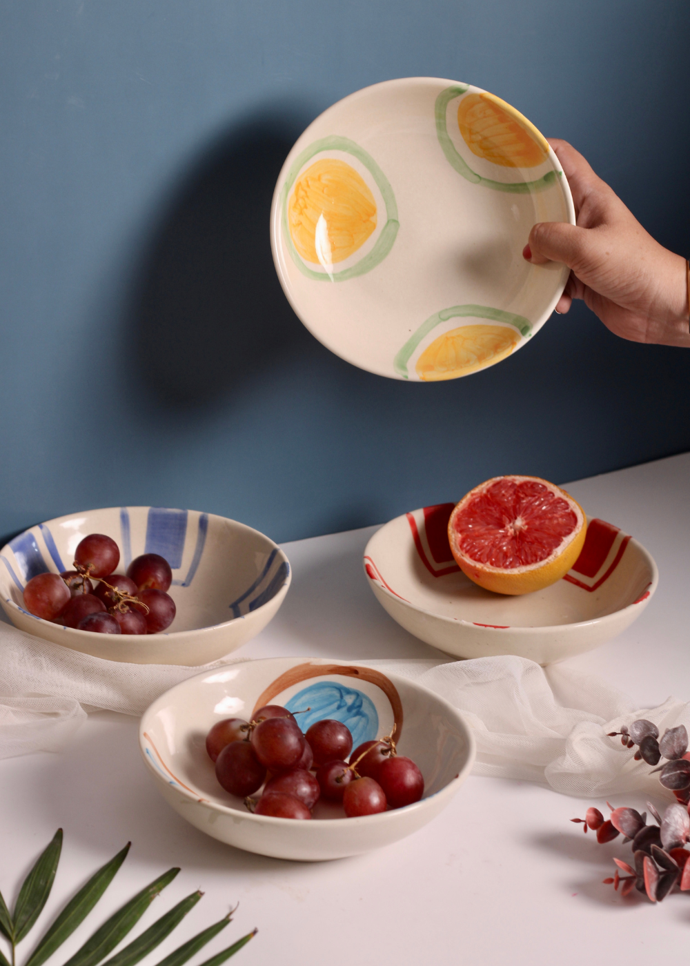 ring & brick bowls - set of four , made by ceramic, combo