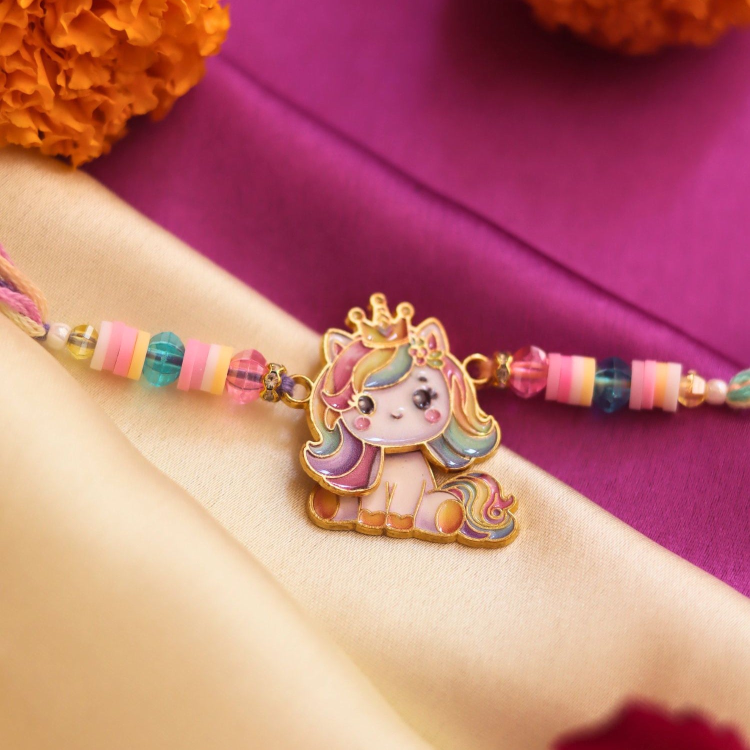 Unicorn Barbie Rakhi with premium quality material