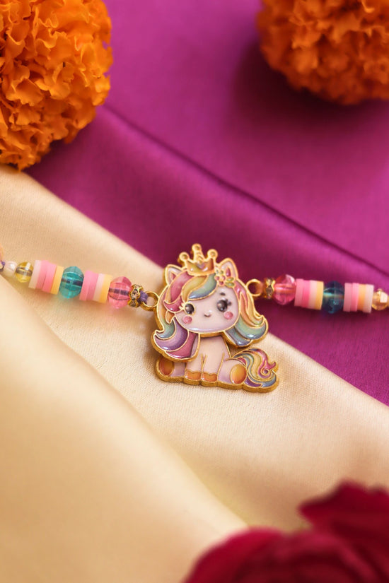Unicorn Barbie Rakhi with premium quality material