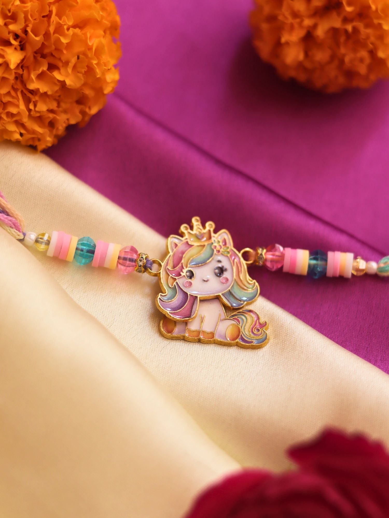 Unicorn Barbie Rakhi with premium quality material