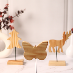 handmade wooden beautiful butterfly decor stand 