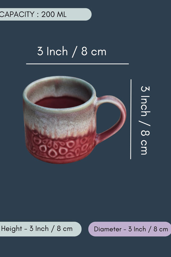 Red Engraved Coffee Mug
