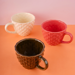 diamond mugs with three different color