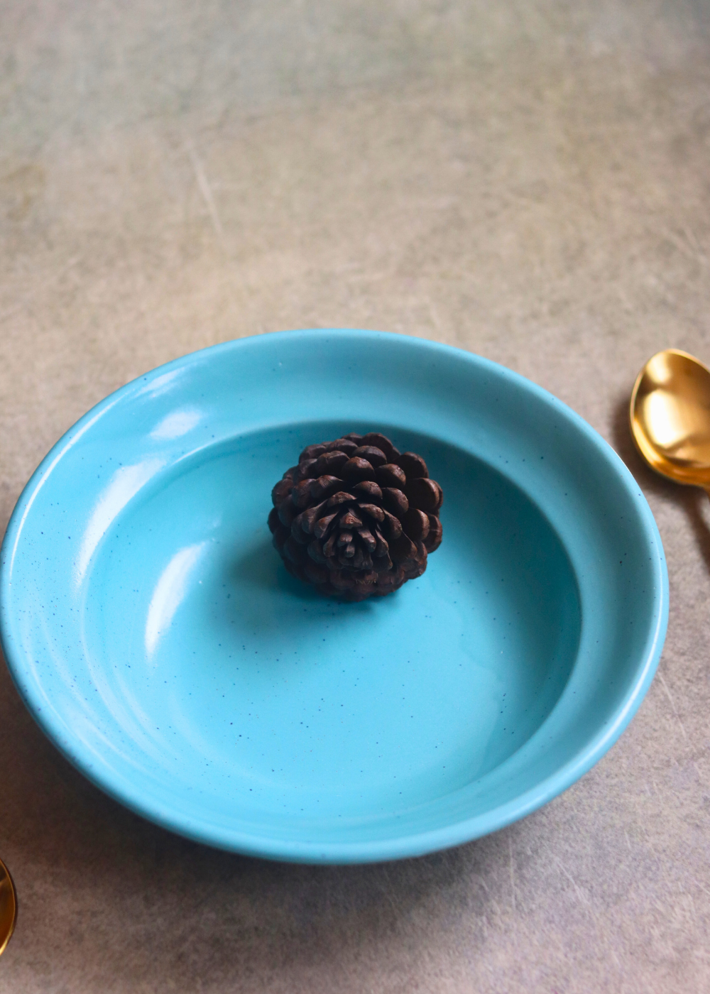 Handmade ceramic pasta plate