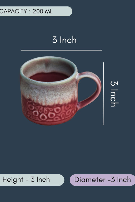 Red Engraved Coffee Mug