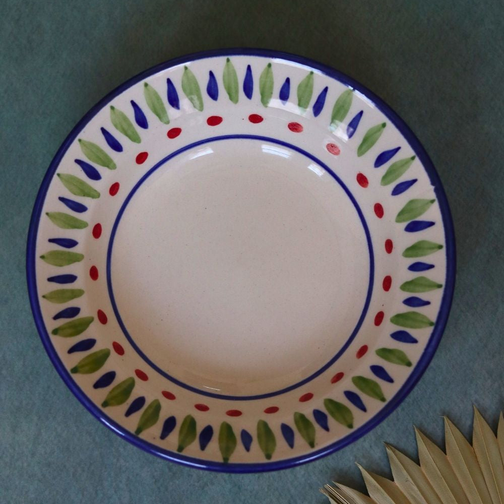 handmade Bohemian pasta plate