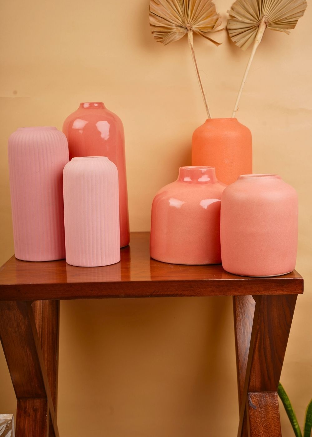 handmade pink vases set of 6 for the price of 5 combo
