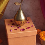 Handmade Amber Pear Jar Diwali Gift Box