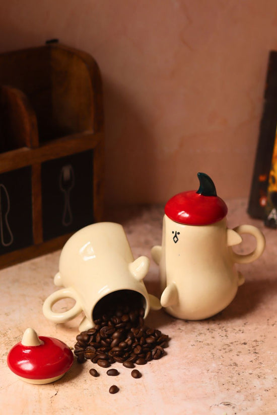 The cutest couple mug handmade in India