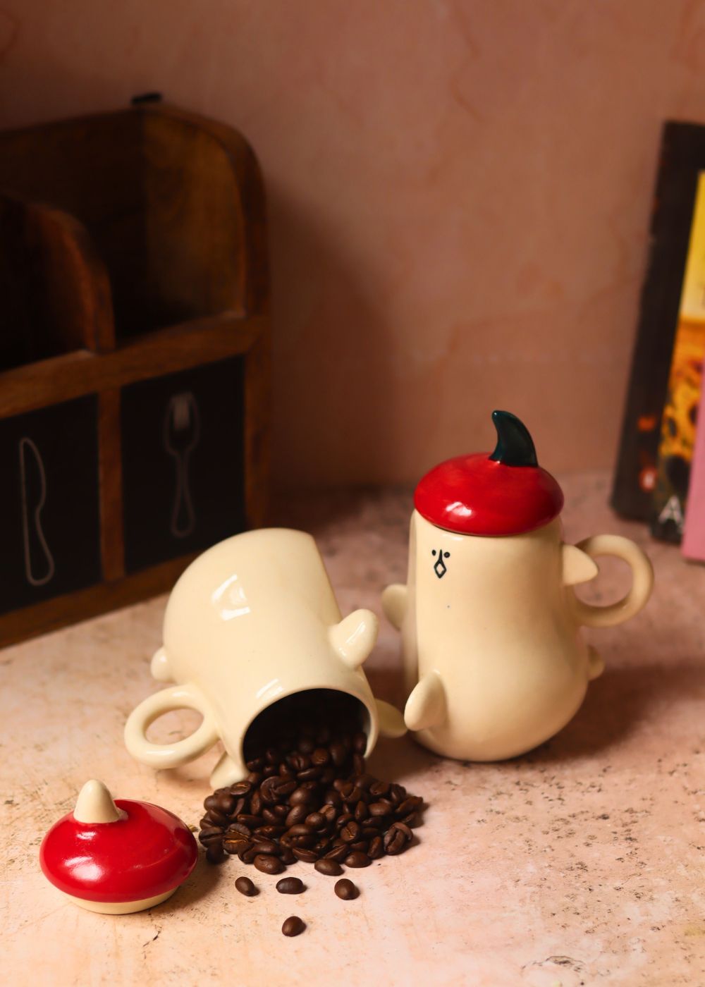 The cutest couple mug handmade in India