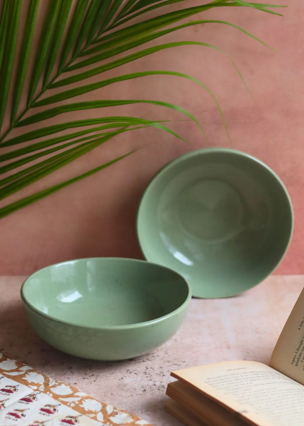 Handmade Sage green Curry Bowl