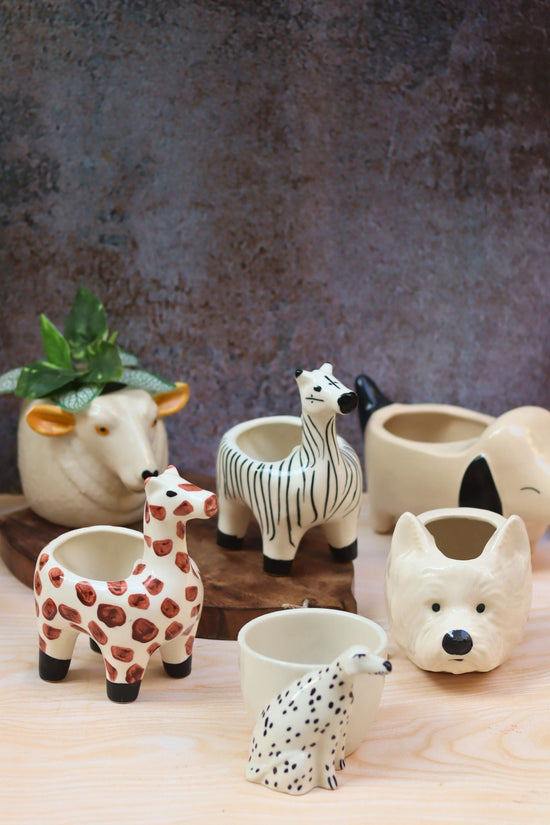 Set of 6 Pinteresty Animals Planters (for the price of 5)
