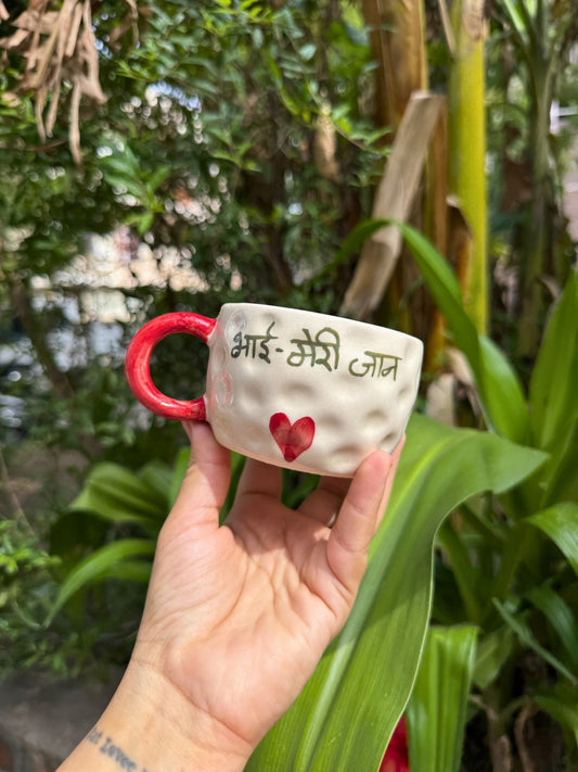 handmade Bhai meri Jaan mug 