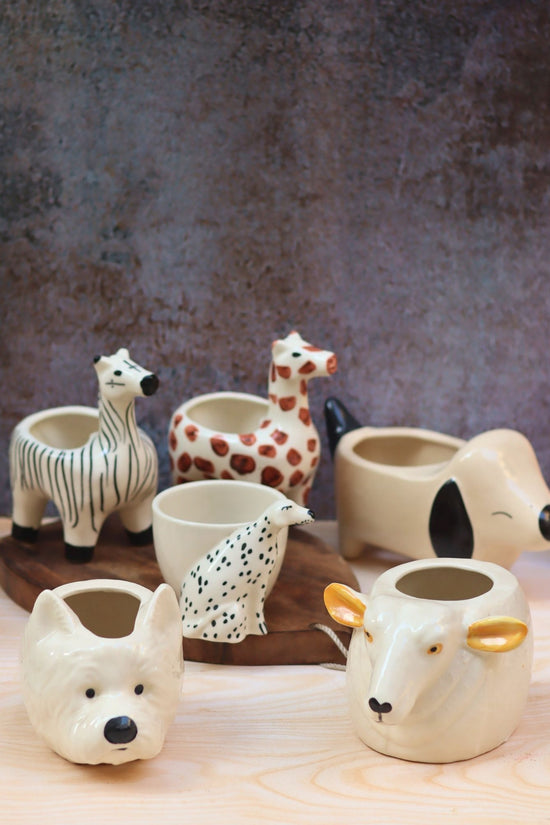 Set of 6 Pinteresty Animals Planters (for the price of 5)