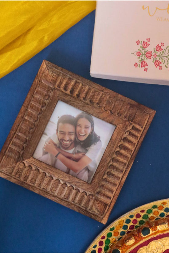 Modern Square Wooden Frame in a Gift Box with premium quality material