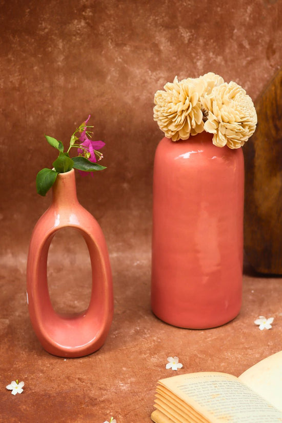 Pink Contour & Pink Tall vase combo with premium quality material