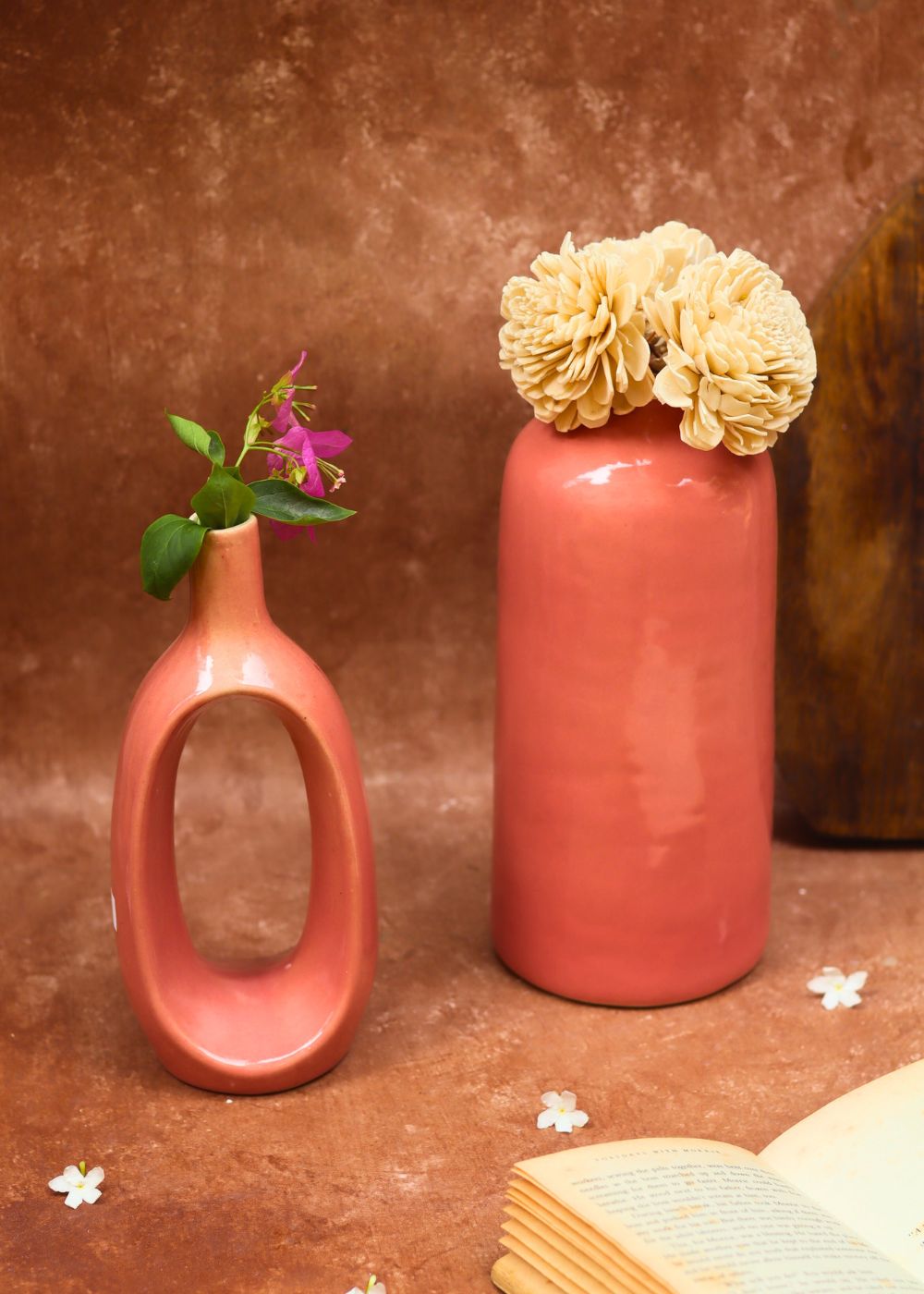 Pink Contour & Pink Tall vase combo with premium quality material