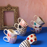 Set of 10 Floral Charm Mugs (for the price of 7) with premium quality material