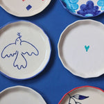 Set of 6 Blue Plates (For the price of 5) handmade in india