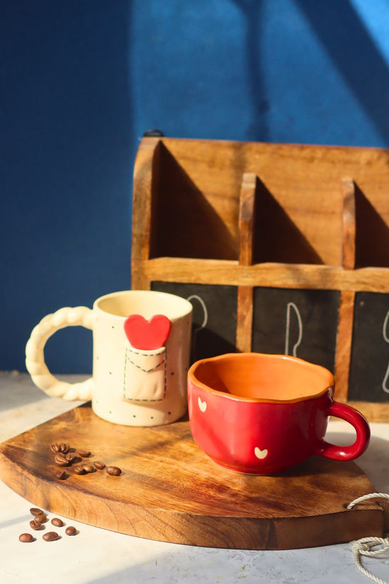 Cupid & Love Letter Mug made by ceramic