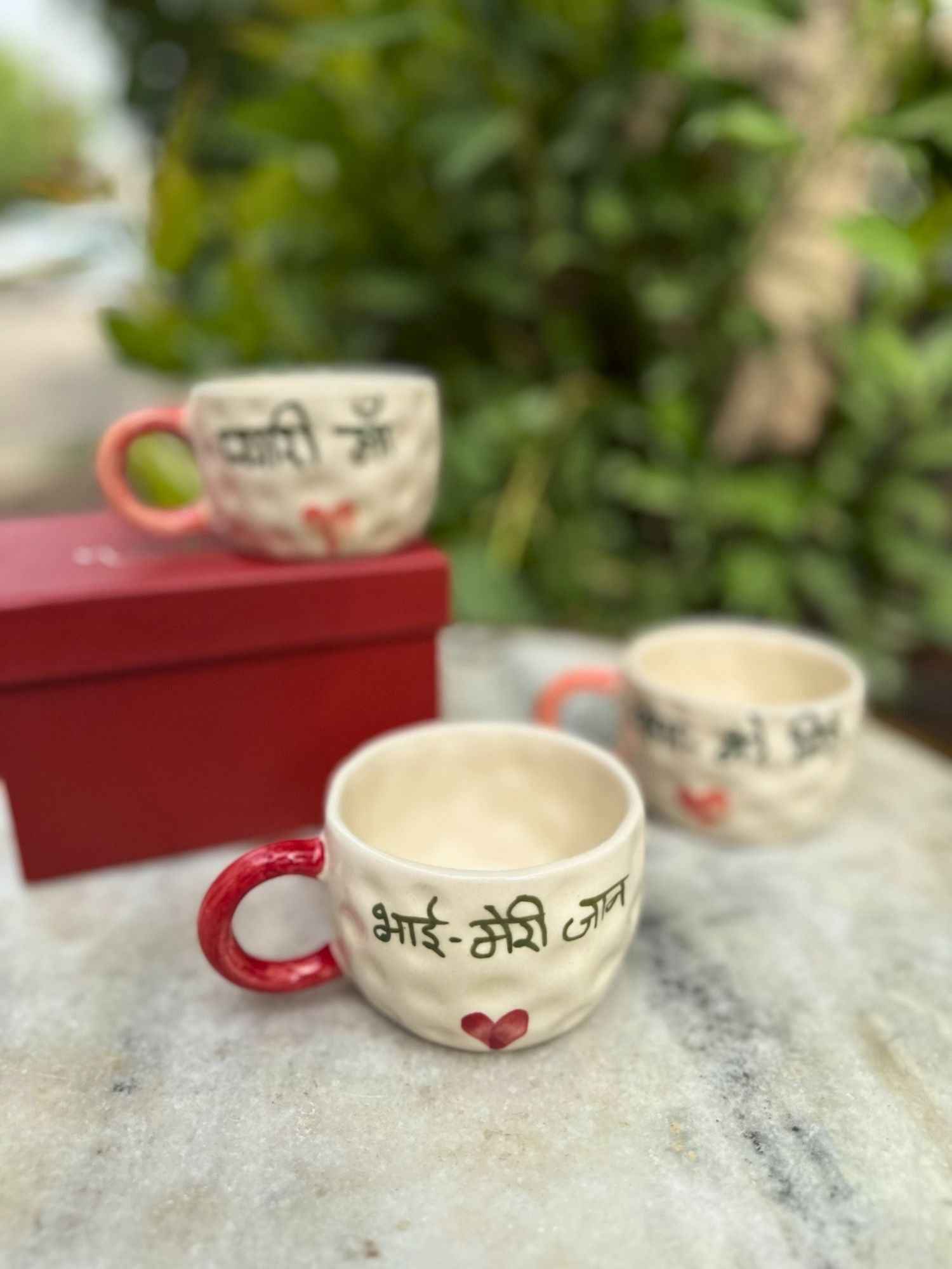 Mum, papa, Bhai mug combo