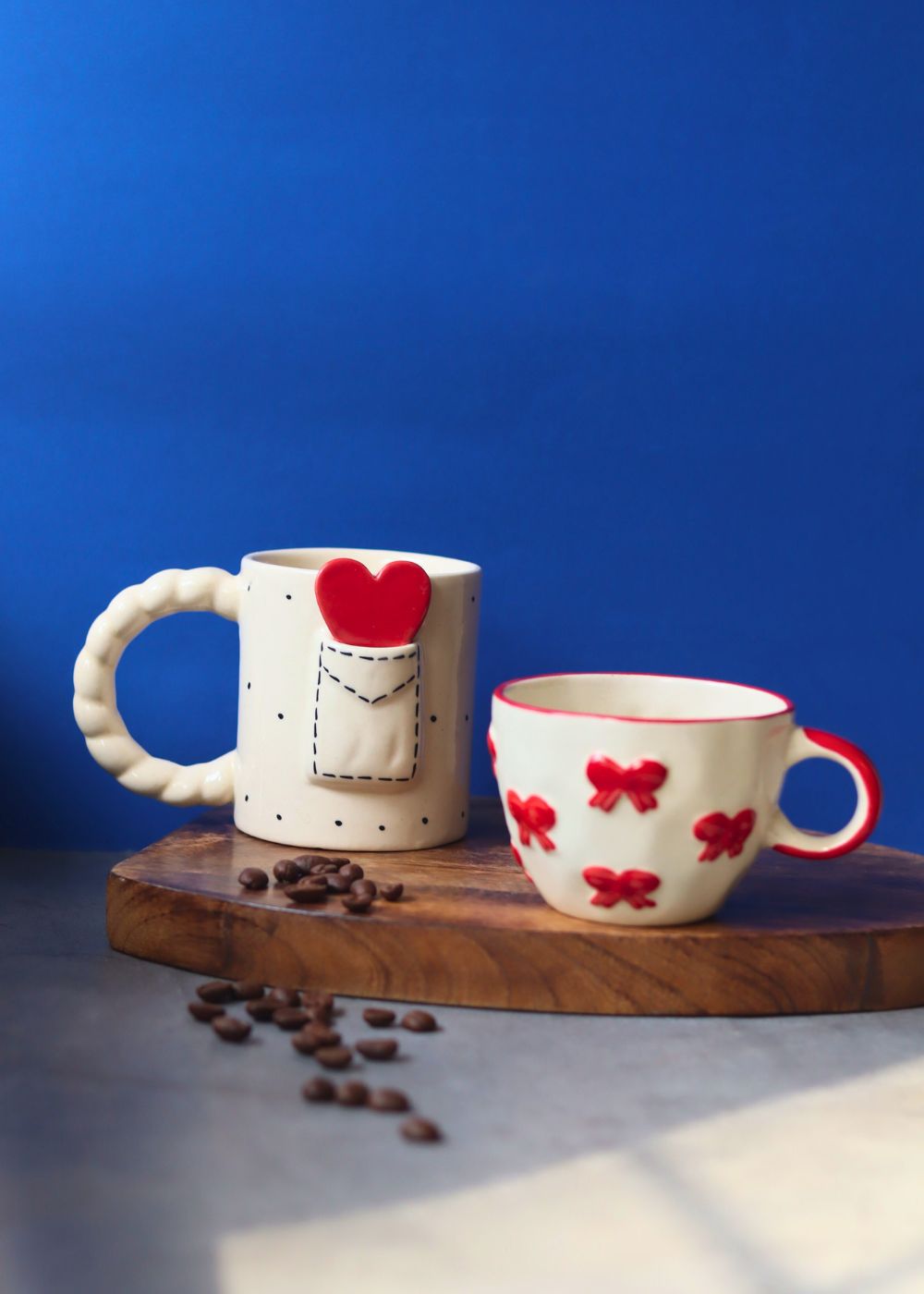 Handmade Love Letter & Bow Mug