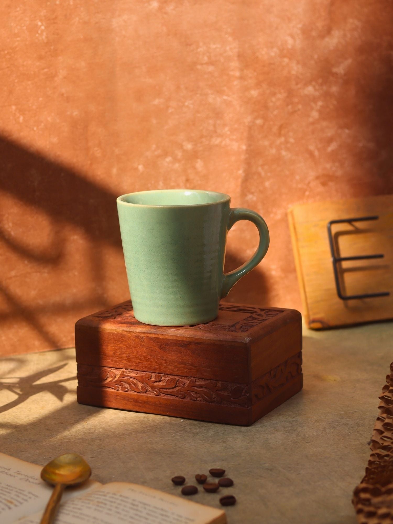 Handmade Mint Coffee Mug