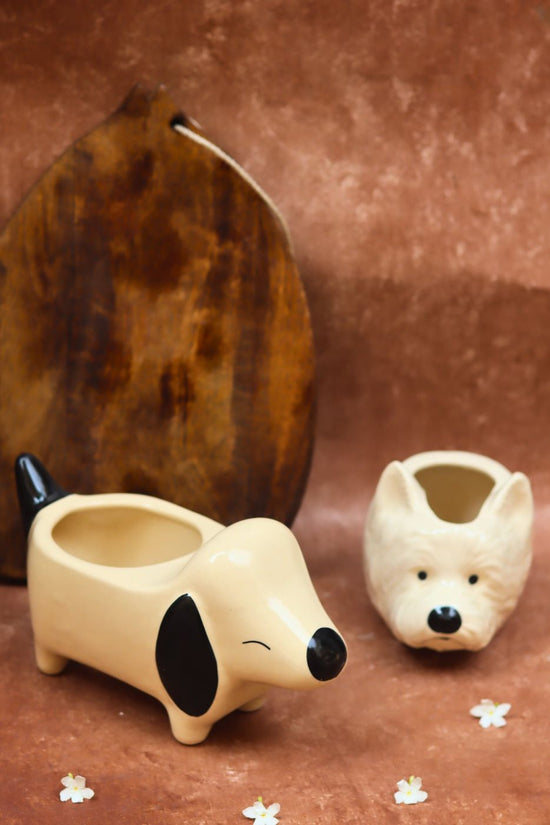 Cutest Dog Planter & Pomeranian Dog Planter combo with premium quality material