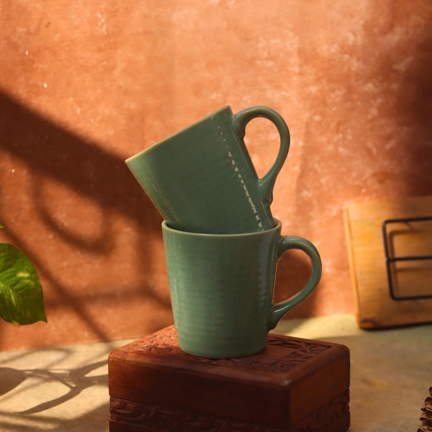 Mint Coffee Mug made by ceramic