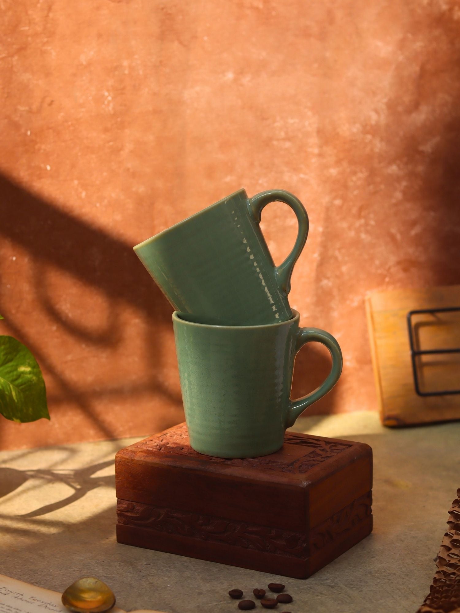 Mint Coffee Mug made by ceramic