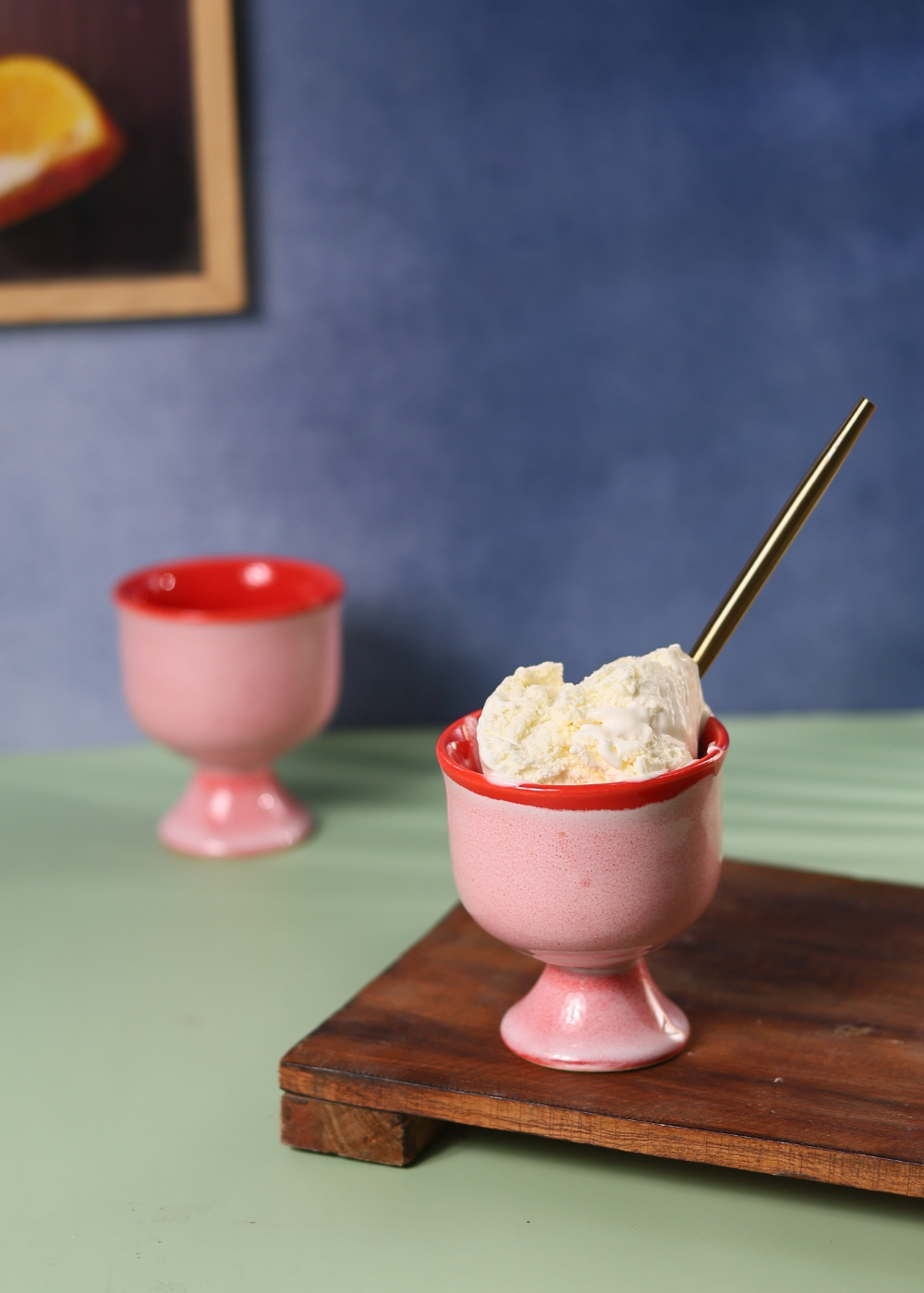 Pink Ice Cream Goblet