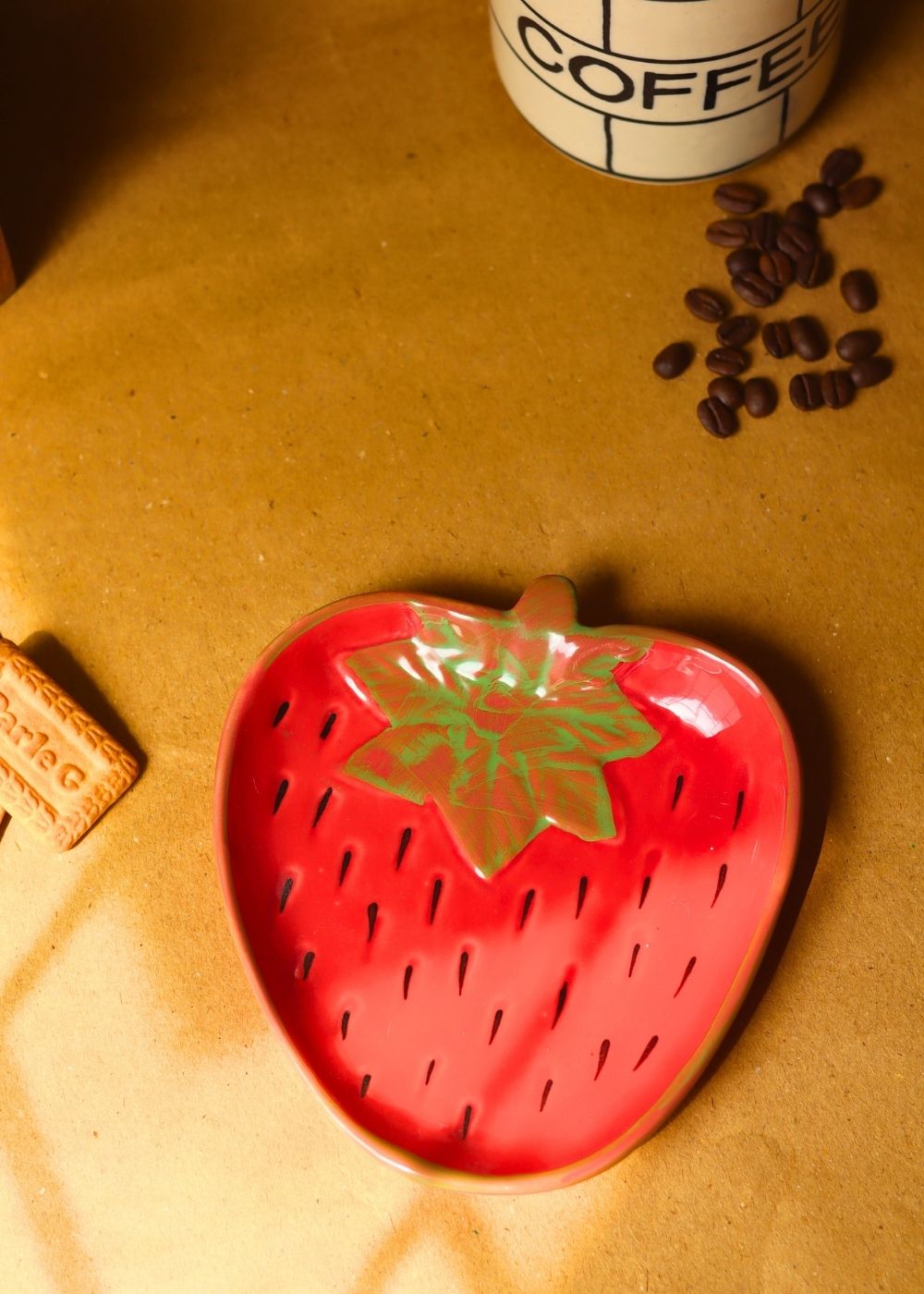 Handmade OG Strawberry Handmade Dessert Plate