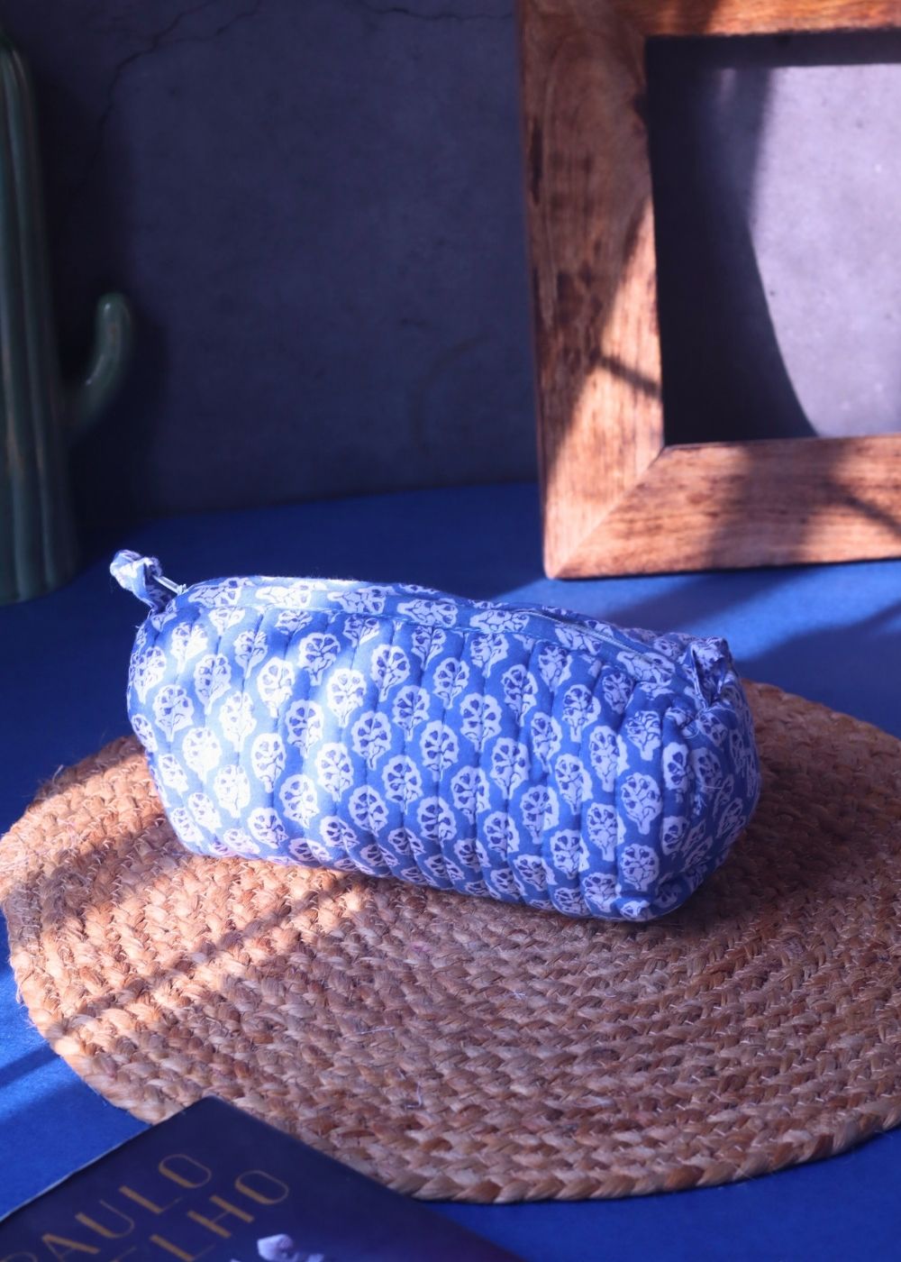 Handmade Indigo Toiletry Bag - Small