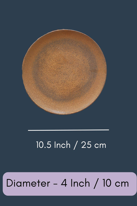 Set of 4 - Woody Brown Dinner Plate