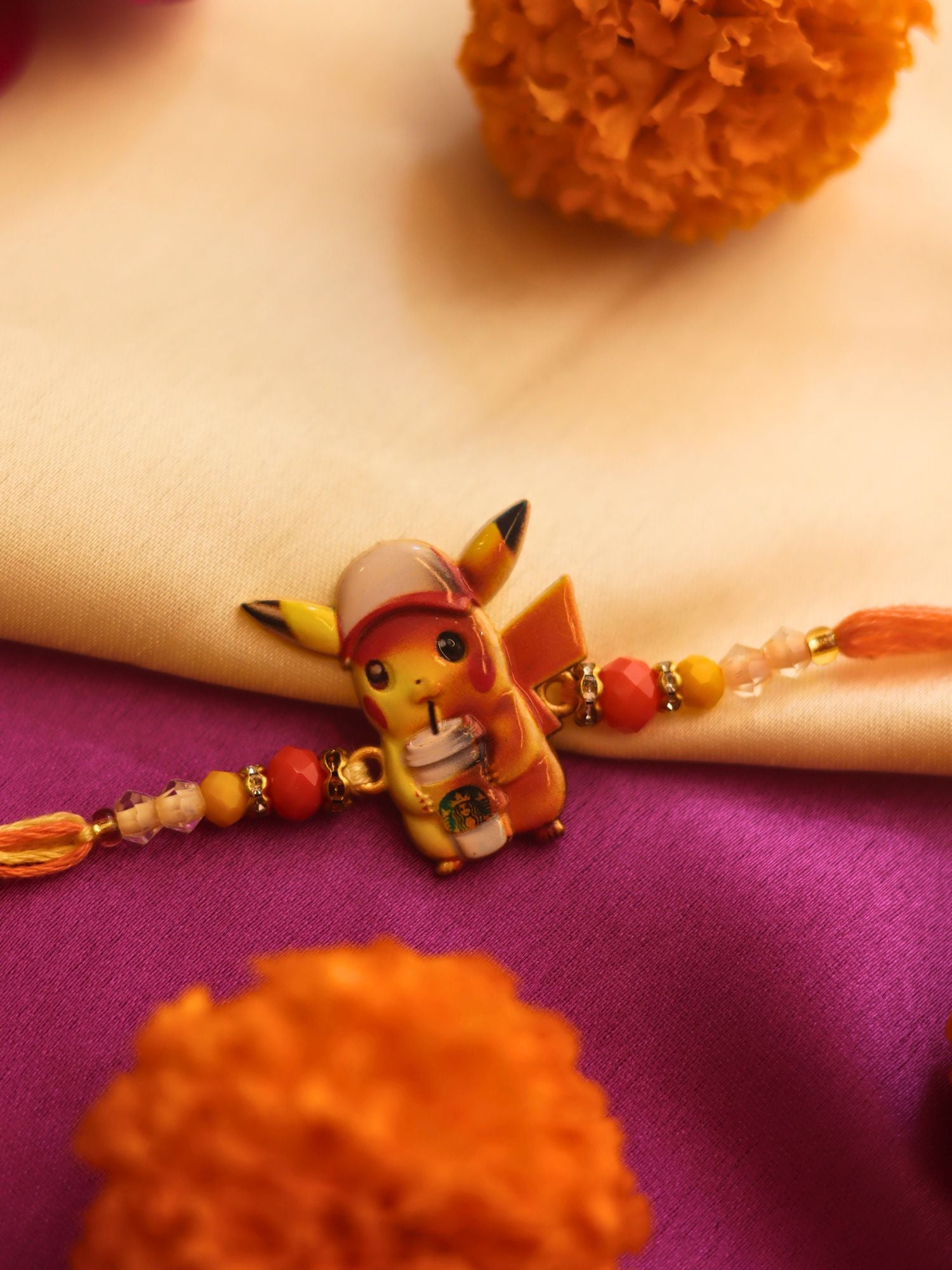 Pikachu Rakhi handmade with premium quality material