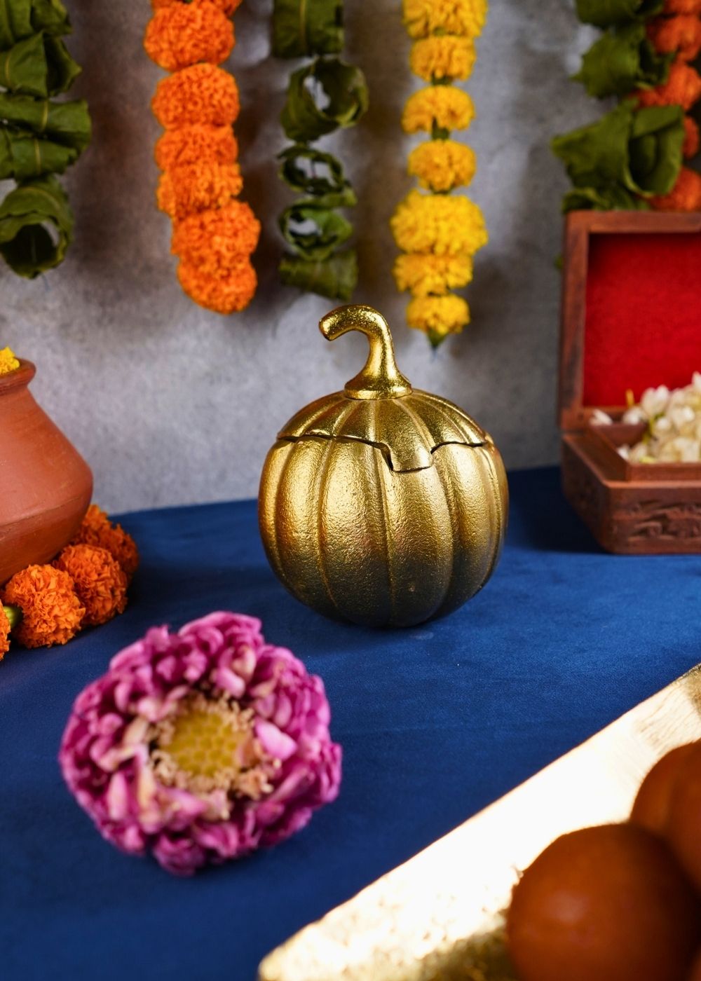 Handmade Swarn Pumpkin Jar